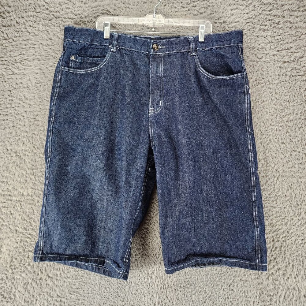 Old Skool Shorts Mens 42 Blue Cotton Denim Bermuda Shorts